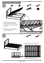 Предварительный просмотр 7 страницы Time4Sleep RHAPSODY OTTOMAN LIFT UP BED Assembly Instructions Manual