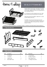 Time4Sleep SEVILLE OTTOMAN Manual preview