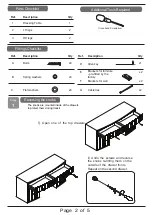 Preview for 2 page of Time4Sleep SORRENTO MIRROR DRESSING TABLE Assembly Instructions