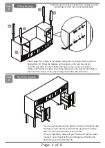 Preview for 4 page of Time4Sleep SORRENTO MIRROR DRESSING TABLE Assembly Instructions