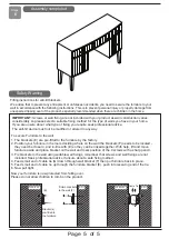 Preview for 5 page of Time4Sleep SORRENTO MIRROR DRESSING TABLE Assembly Instructions