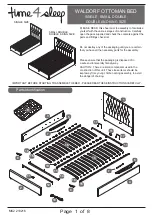 Time4Sleep WALDORF OTTOMAN BED SINGLE Assembly Instructions Manual preview