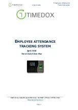 TIMEDOX Time-Clock Silver Plus User Manual preview