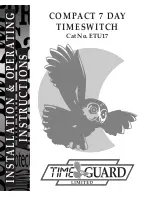 Timeguard ETU17 Installation & Operating Instructions Manual preview