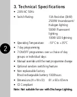 Предварительный просмотр 3 страницы Timeguard ETU17N Installation & Operating Instructions Manual