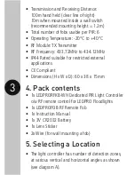 Preview for 4 page of Timeguard LEDPROFOB RF Installation & Operating Instructions Manual