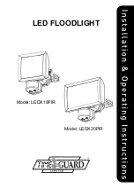 Preview for 1 page of Timeguard LEDX10PIR Installation & Operating Instructions Manual