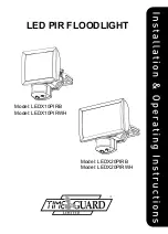 Timeguard LEDX10PIRB Installation & Operating Instructions Manual preview