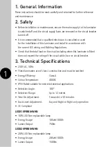 Preview for 2 page of Timeguard LEDX10PIRBN Installation & Operating Instructions Manual