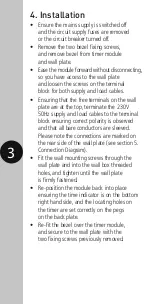 Preview for 4 page of Timeguard NTT03 Installation & Operating Instructions Manual