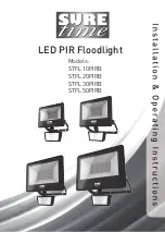 Timeguard Sure time STFL10PIRB Installation & Operating Instructions Manual preview