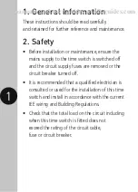 Предварительный просмотр 3 страницы Timeguard TS900N Installation & Operation Instructions