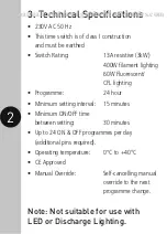 Предварительный просмотр 4 страницы Timeguard TS900N Installation & Operation Instructions