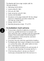 Предварительный просмотр 3 страницы Timeguard Weathersafe Vision TGV101N Installation & Operating Instructions Manual