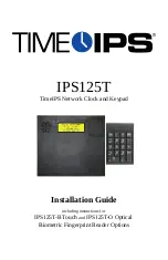 TimeIPS IPS125T Installation Manual preview