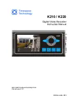 Timespace K210 Instruction Manual preview