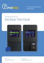 Preview for 1 page of timetac Evo Basic Getting Started