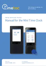 Предварительный просмотр 1 страницы timetac Mini Time Clock Getting Started