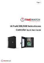 Timewatch ULTraAC200 Series Quick Start Manual preview