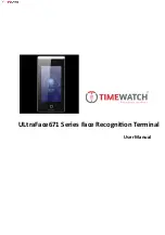 Timewatch ULtraFace671 Series User Manual preview