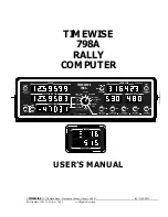 Preview for 1 page of TIMEWISE 798A User Manual