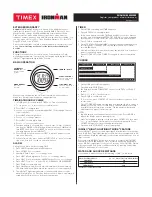 Preview for 1 page of Timex Ironman User Manual