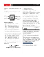 Preview for 3 page of Timex RETRO DIGITAL User Manual