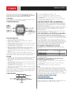 Preview for 4 page of Timex RETRO DIGITAL User Manual