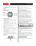 Preview for 5 page of Timex RETRO DIGITAL User Manual