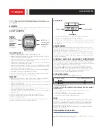 Preview for 13 page of Timex RETRO DIGITAL User Manual