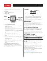 Preview for 16 page of Timex RETRO DIGITAL User Manual