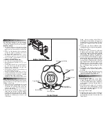 Preview for 2 page of Timex Shake N' Wake T156 User Manual