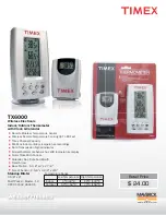 Timex TX6000 Specifications preview