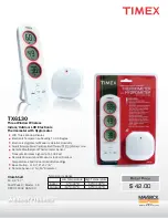 Предварительный просмотр 1 страницы Timex TX6130 Brochure