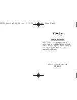 Preview for 3 page of Timex W223 NA Manual