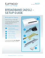 Preview for 1 page of Timico Technicolor TG582n Setup Manual