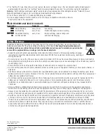 Preview for 4 page of Timken M-Power 300 Installation Instructions