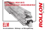 Preview for 1 page of Timken ROLLON ELM 110 SP Use And Maintenance