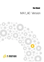 Timotion MA1_AC User Manual preview