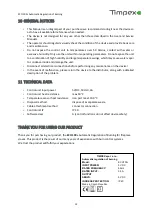 Preview for 13 page of Timpex ECO 100+ User Manual