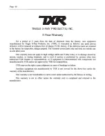 Preview for 42 page of TINGLE X-RAY PRODUCTS TXR-325D User Assembler Manual