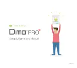 Tinkerine Studio DittoPro-R Setup & Operation Manual предпросмотр