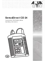 Tintometer AQUALYTIC SensoDirect CD 24 Operating Instructions Manual preview