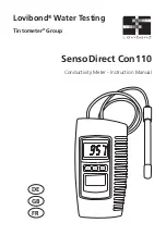 Preview for 1 page of Tintometer Lovibond SensoDirect Con110 Instruction Manual