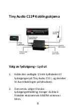 Предварительный просмотр 9 страницы Tiny  Audio C11+ User Manual