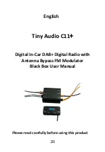 Предварительный просмотр 20 страницы Tiny  Audio C11+ User Manual