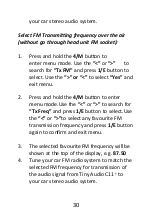 Предварительный просмотр 30 страницы Tiny  Audio C11+ User Manual