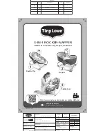 Tiny Love Napper Manual предпросмотр