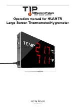 Preview for 1 page of TIP TEMPerature Products HUAMTR Operation Manual