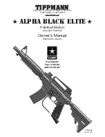 Preview for 1 page of Tippmann Alpha black ELITE Owner'S Manual